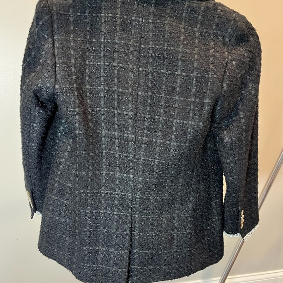 Ann Taylor Black Tweed Blazer - Picture 7 of 8